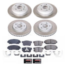 PowerStop Semi-Coated Rotor and Low-Dust Ceramic Brake Pad Kit