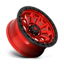 17X9 Fuel D695 Covert Candy Red Black Bead Ring 6X139.7 ET1 wheel/rim