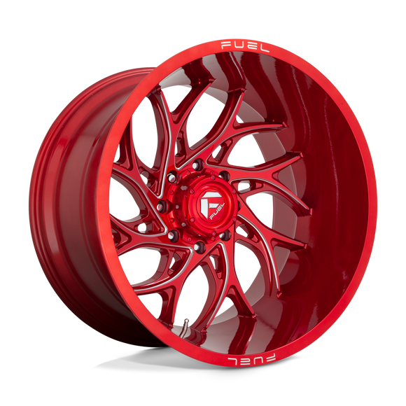22x8.25 Fuel Off-Road D742 Runner Candy Red Milled 8x165.1 ET105 CB121.5 Wheel
