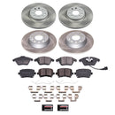 PowerStop Semi-Coated Rotor and Low-Dust Ceramic Brake Pad Kit