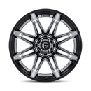 22x10 Fuel Off-Road FC401 Brawl Chrome With Gloss Black Lip 8x180 ET-18 Wheel