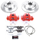 PowerStop Z26 Street Performance Ceramic Brake Pad, Drilled Slotted Rotor, and C