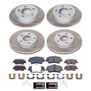 PowerStop Semi-Coated Rotor and Low-Dust Ceramic Brake Pad Kit