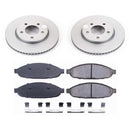 PowerStop Genuine Geomet Coated Rotor and Low-Dust Ceramic Brake Pad Kit