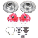 PowerStop Z26 Street Performance Ceramic Brake Pad, Drilled Slotted Rotor, and C