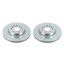 PowerStop Evolution Drilled Slotted Rotors Pair Front For Ram 1500