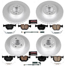PowerStop Genuine Geomet Coated Rotor and Carbon-Fiber Ceramic Brake Pad Kit