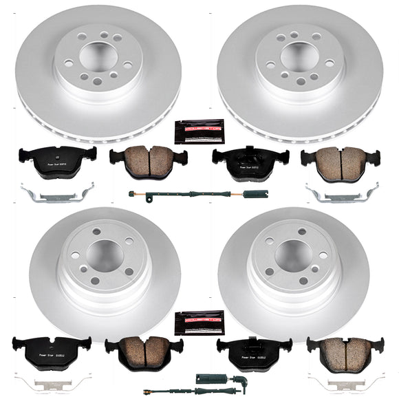 PowerStop Genuine Geomet Coated Rotor and Carbon-Fiber Ceramic Brake Pad Kit