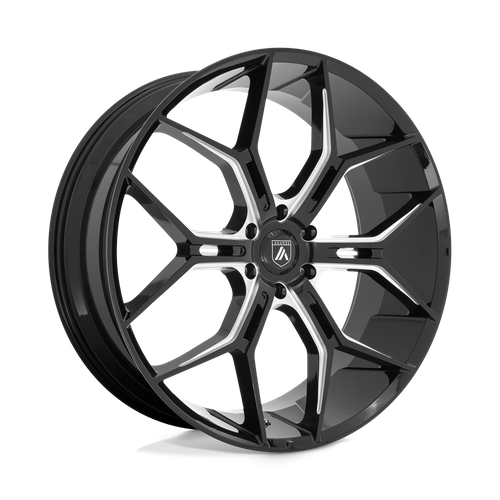 22x9.5 Asanti ABL-38 Monarch Truck Gloss Black Milled 6x135 ET38 Wheel