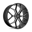 22x9.5 Asanti ABL-38 Monarch Truck Gloss Black Milled 6x135 ET38 Wheel