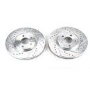 PowerStop Evolution Drilled Slotted Rotors Pair Front For Chrysler PT Cruiser