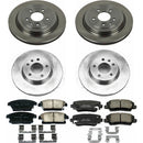 PowerStop OE Stock Replacement Low-Dust Ceramic Brake Pad and Rotor Kit