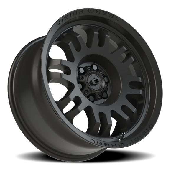 17x8.5 Vision 409 Inferno Satin Black 6x114.3 6x4.5 ET0 Wheel Rim