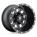 15X10 Fuel D525 REVOLVER Matte Black Milled 6X139.7 ET-43 wheel/rim-2