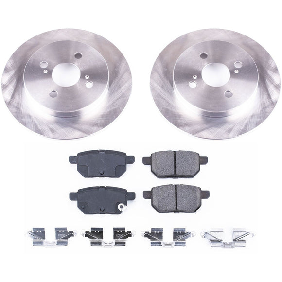 PowerStop OE Stock Replacement Low-Dust Ceramic Brake Pad and Rotor Kit