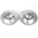 PowerStop Evolution Drilled Slotted Rotors Pair Front For Lexus LX570