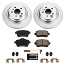 PowerStop Genuine Geomet Coated Rotor and Carbon-Fiber Ceramic Brake Pad Kit