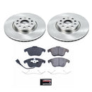 PowerStop OE Stock Replacement Low-Dust Ceramic Brake Pad and Rotor Kit