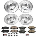 PowerStop Z23 Daily Driver Carbon-Fiber Ceramic Brake Pad and Drilled & Slotted
