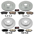 PowerStop Genuine Geomet Coated Rotor and Low-Dust Ceramic Brake Pad Kit