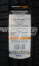 225/60R18 Milestar Weatherguard AS710 Sport 104H BSW XL 225 60 18 2256018-8