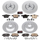 PowerStop Genuine Geomet Coated Rotor and Carbon-Fiber Ceramic Brake Pad Kit