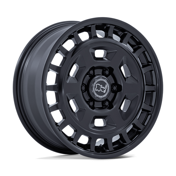 18x8 Black Rhino BR405 Rover Matte Black Gloss Lip 6x139.7 ET32 Wheel