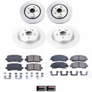PowerStop Genuine Geomet Coated Rotor and Low-Dust Ceramic Brake Pad Kit