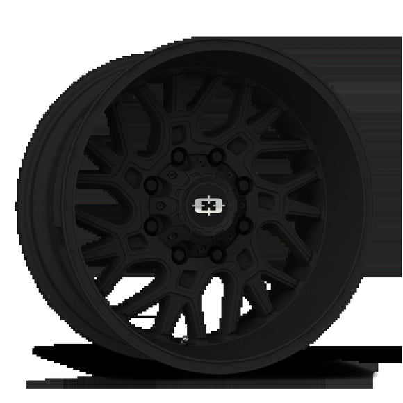 22x10 Vision 404 Brawl Satin Black Wheel 8x180 ET-19 CB124.2