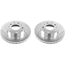 PowerStop Evolution Drilled Slotted Rotors Pair Front For Ram ProMaster 1500
