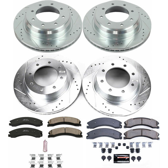 PowerStop Z23 Daily Driver Carbon-Fiber Ceramic Brake Pad and Drilled & Slotted