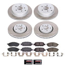 PowerStop Semi-Coated Rotor and Low-Dust Ceramic Brake Pad Kit