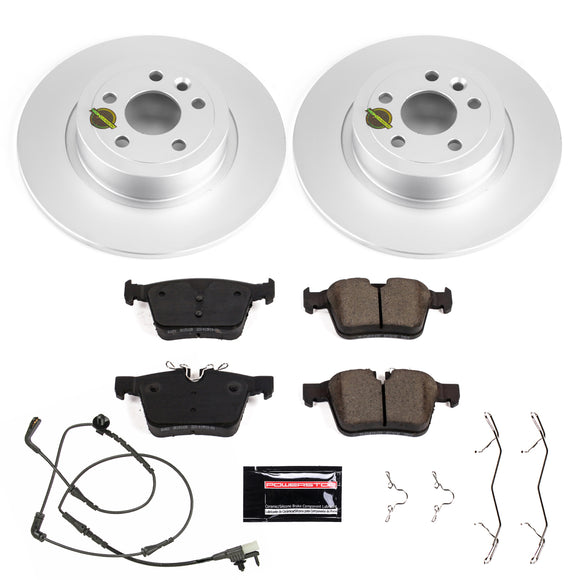 PowerStop Genuine Geomet Coated Rotor and Carbon-Fiber Ceramic Brake Pad Kit