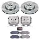PowerStop OE Stock Replacement Low-Dust Ceramic Brake Pad, Rotor and Caliper Kit