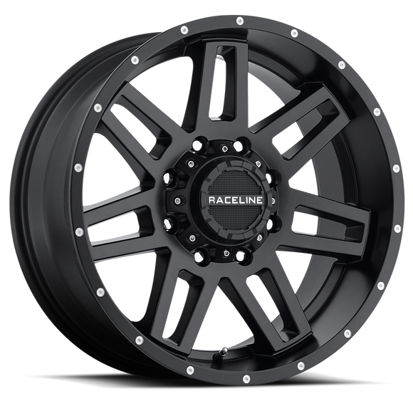 17x9 Raceline 931B Matte Black 5x127 5x139.7 5x5 5x5.5 ET0 Wheel Rim