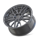 18x8 Touren TR93 Gloss Graphite With Black Rivet 5x120 ET35 CB72.56 Wheel Rim
