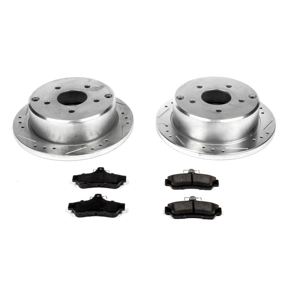 PowerStop Z23 Daily Driver Carbon-Fiber Ceramic Brake Pad and Drilled & Slotted