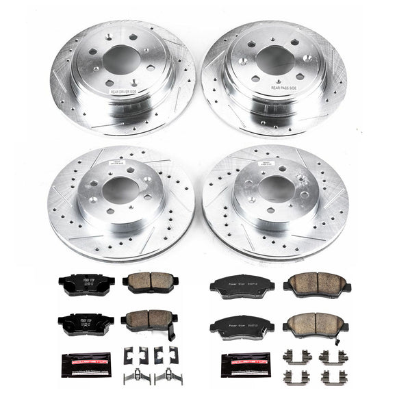 PowerStop Z23 Daily Driver Carbon-Fiber Ceramic Brake Pad and Drilled & Slotted