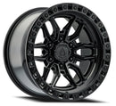 18x9 Arena Wheel Hustle Satin Black Center Glossy Black Lip 6x135 ET1 CB87.12