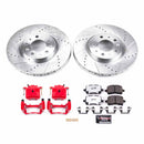 PowerStop Z26 Street Performance Ceramic Brake Pad, Drilled Slotted Rotor, and C