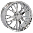 19" Replica Wheel CV22 Fits Chevrolet Corvette - C7 Z06 Rim 19x8.5 Chrome Wheel