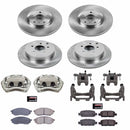PowerStop OE Stock Replacement Low-Dust Ceramic Brake Pad, Rotor and Caliper Kit