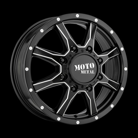 20X8.25 Moto Metal MO995 Satin Black Milled - Front 8X210 ET127 wheel/rim