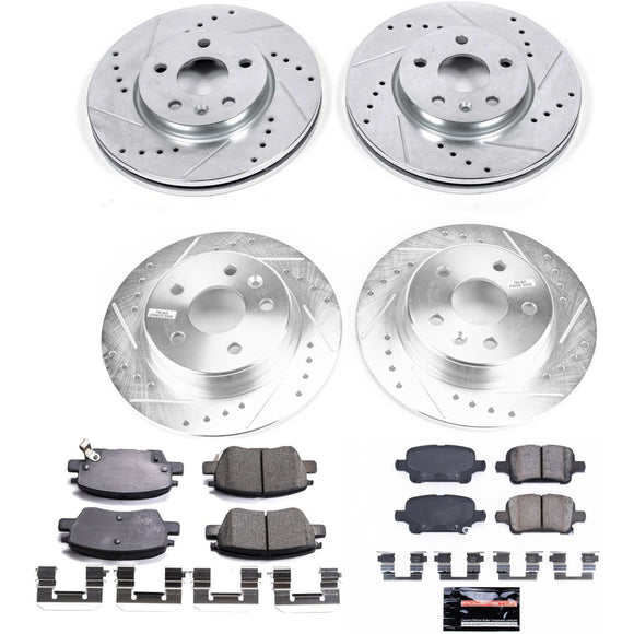 PowerStop Z23 Daily Driver Carbon-Fiber Ceramic Brake Pad and Drilled & Slotted