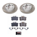 PowerStop Semi-Coated Rotor and Low-Dust Ceramic Brake Pad Kit