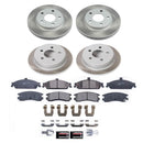 PowerStop Semi-Coated Rotor and Low-Dust Ceramic Brake Pad Kit
