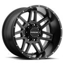 17x9 Raceline 931B Matte Black 5x127 5x139.7 5x5 5x5.5 ET0 Wheel Rim