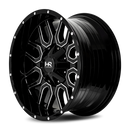 20x10 Hardrock Commander Gloss Black Milled 6x135/139.7 ET-19 wheel/rim-3