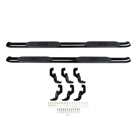 Westin PRO TRAXX 4 Oval Nerf Step Bars Powder Coated Black Steel 21-24135