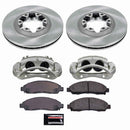 PowerStop OE Stock Replacement Low-Dust Ceramic Brake Pad, Rotor and Caliper Kit